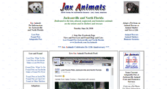 Desktop Screenshot of jaxanimals.com