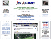 Tablet Screenshot of jaxanimals.com